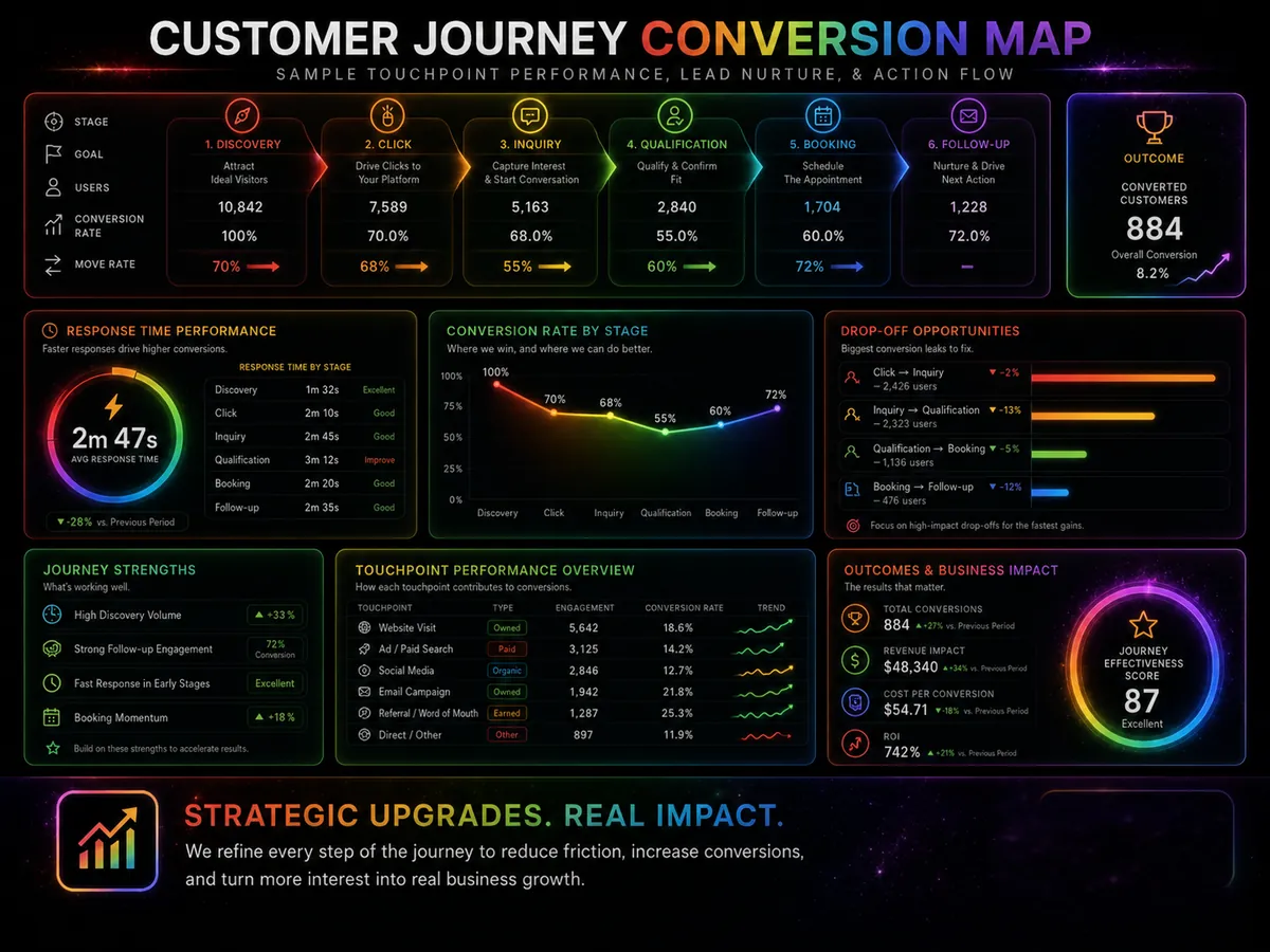 04 Customer Journey Conversion Map Dark