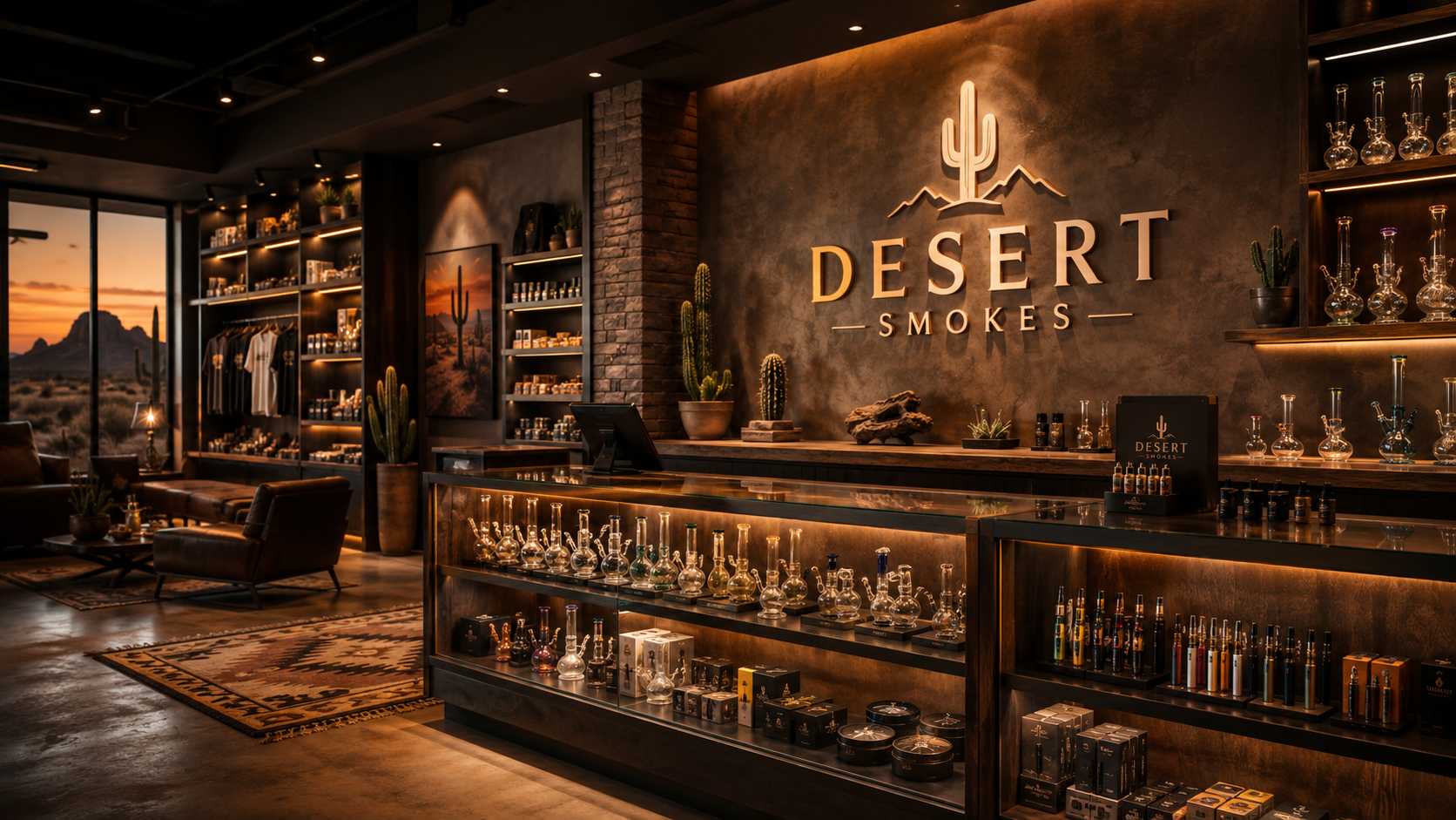 Desert Smokes showroom website