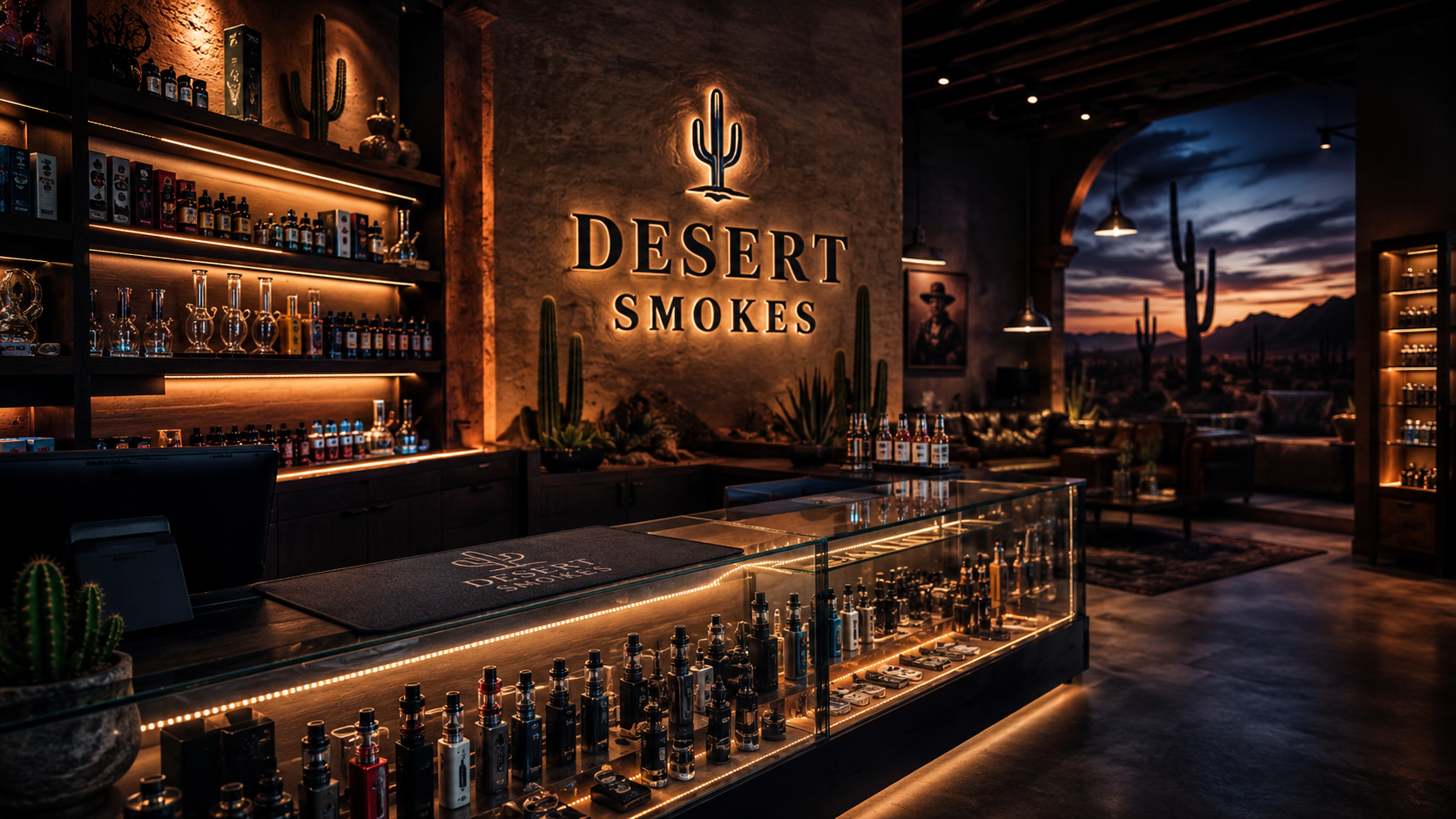 Desert Smokes product display website
