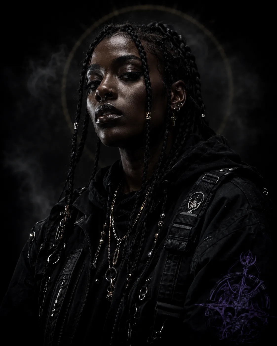 Kōatsu Seija Moody Portrait with Bold Fashion Details visual