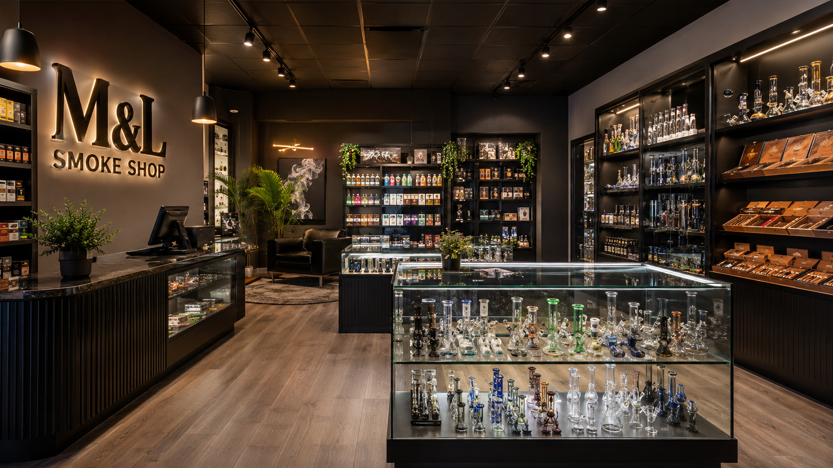 M&L Smoke Shop product display website