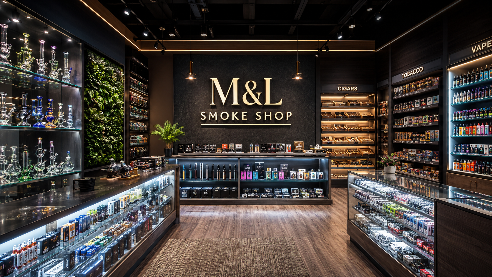 M&L Smoke Shop showroom website