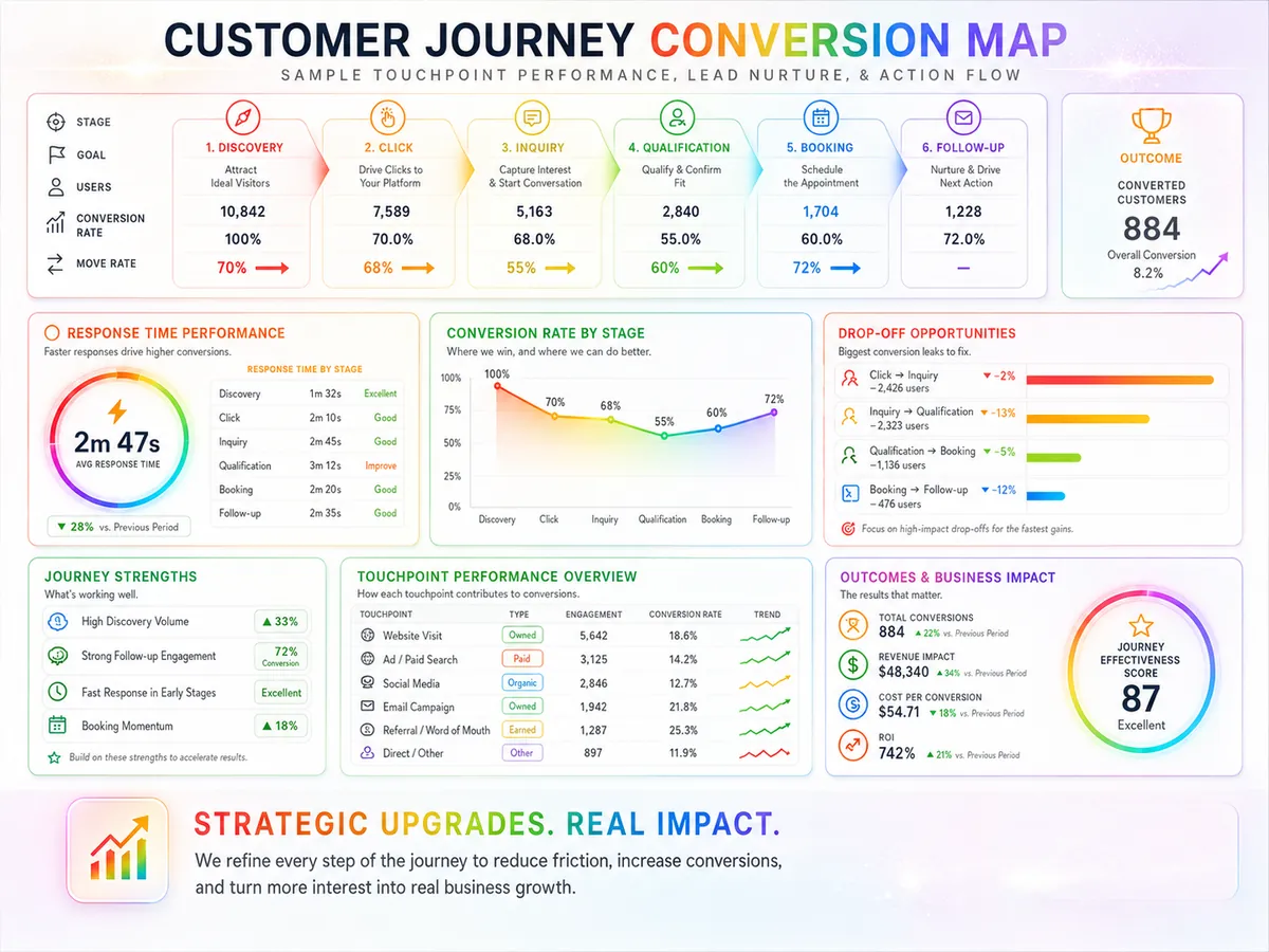 Customer Journey Conversion Map Light